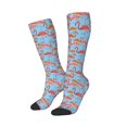 thumbnail image 2 of Haiem Flamingo Socks, Funny Novelty Crazy Design Cotton Socks Sports Socks Knee High Socks For Men, Women,1Pairs - Gift For Working Friends, 2 of 9