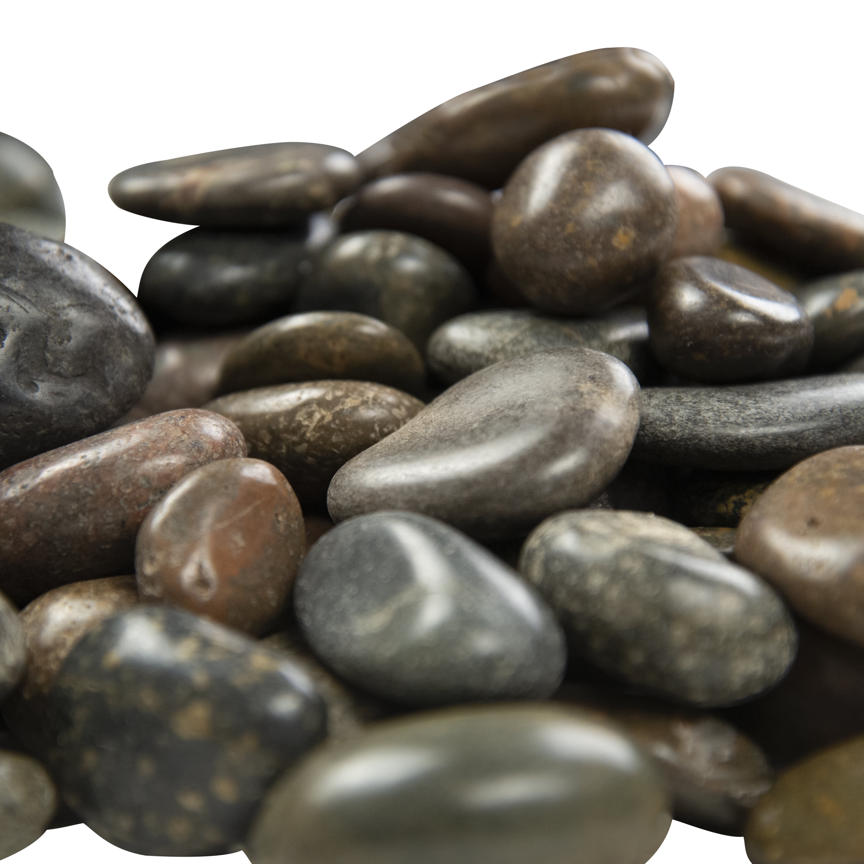 MSI 40 lb. Marble Decorative Stones, Grade-1, First-Quality Polished Marble Pebbles Green