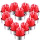 thumbnail image 1 of Velas de rosas para el día de San Valentín, molde para velas de jabón de rosas en 3D, velas de flores con forma de rosa sin aroma, 12 piezas, adecuadas para decoración del hogar, fiesta de, 1 of 7