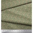 thumbnail image 3 of Soimoi Georgette Viscose Fabric Dot,Leaves & Rose Floral Print Sewing Fabric Yard 42 Inch Wide, 3 of 3