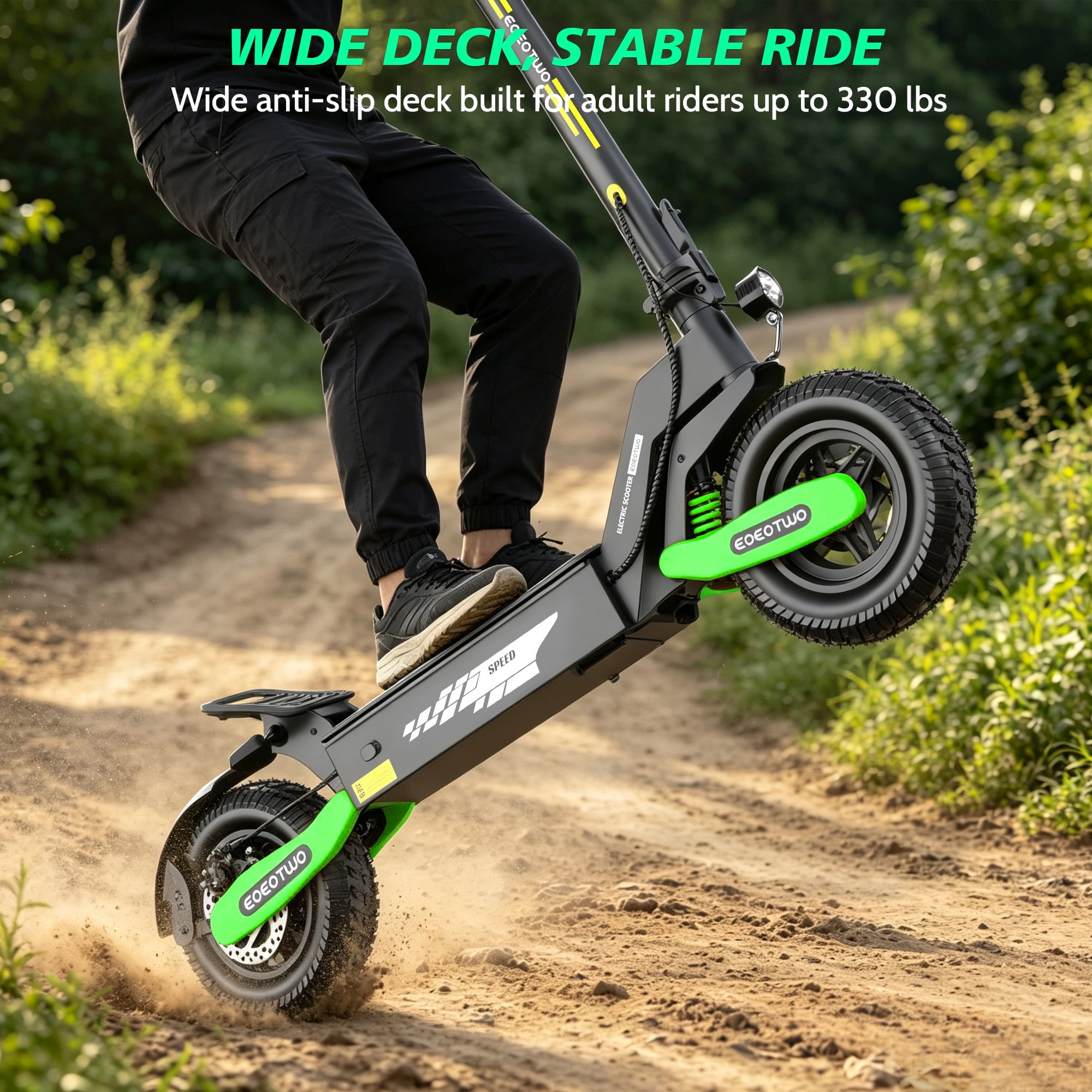 EOEOTWO 1200W Electric Scooter for Adults, 30MPH Fast Off Road E-Scooter, 25 Miles Long Range, 11" All-Terrain Tires, UL 2272 Certified, 330lbs Heavy Duty Load, Foldable Commuter Scooter