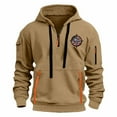thumbnail image 5 of Namayuj Zip Up Hoodies for Men Basic Solid Color Hooded Sweatshirt Oversized Sweater Tops Cotton Long Sleeve Hoodie with Pcokets, 5 of 5