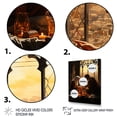 thumbnail image 3 of Designart "Ramadan Reflections in Islam I" Spiritual Framed Wall Art - Global Yellow Islam Bedroom Framed Canvas Wall Art, 3 of 6