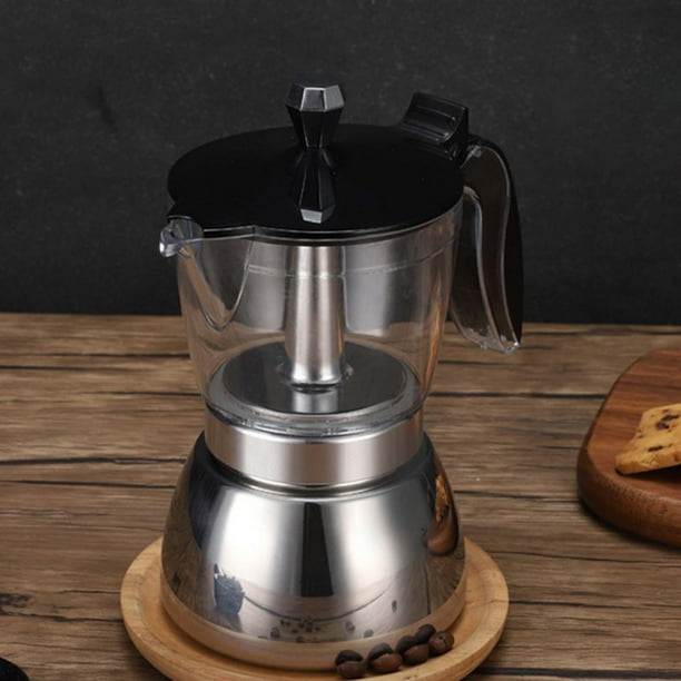 Estufa eléctrica Top Cafeteras Espresso Maker Pot Camping Espresso Pots Mango ergonómico Stovetop Espresso Pot para viajar a ml Macarena Cafetera