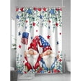 thumbnail image 5 of Shower Curtain, Patriotic Man Holding American Flag Red Blue Star Washable Shower Curtain with Hooks Bath Decor Fabric Shower Curtains for Bathroom, Hotel, Stalls, Bathtubs, 36x72 Inch, 5 of 6