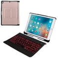 thumbnail image 1 of Compatible T-201D Bluetooth Keyboard + Lambskin Texture Leather Case High quality Gift, 1 of 4