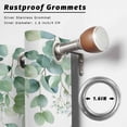 thumbnail image 2 of Outdoor Curtains for Patio Waterproof, Green Eucalyptus Leaves Outdoor Privacy Panels Grommet, Summer Botanical Watercolor Daisy Blackout Outside Curtains for Porch/Cabana 54"x84", 2 Panels, 2 of 8