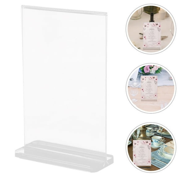 Raindrops  5 Pcs Stand Sign Display Stands for Vendor Events Transparent