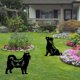thumbnail image 2 of L Red Estacas de silueta para jardín de perros huecos, decoración acrílica de patio trasero para el hogar, señales de decoración de jardín, camino de decoración de patio, 2 uds., 2 of 4