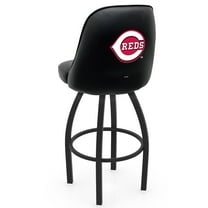 Black Cincinnati Reds 36" Swivel Bucket Seat Bar Stool