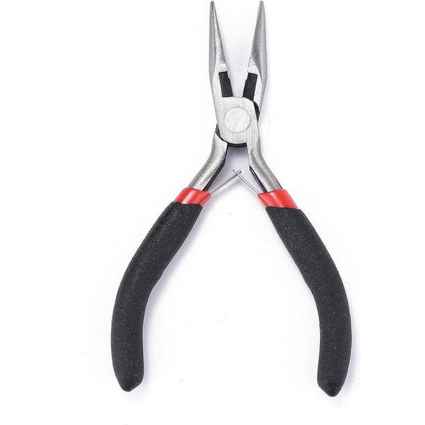 Alicates de corte de alambre de 5 pulgadas, herramientas para joyería, de acero al carbono, para hacer bucles y doblar alambre. Mini alicates de punta fina.