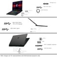 thumbnail image 5 of MSI Sword 16HX Gaming Laptop, Intel i7-14650HX, 32 GB DDR5 Ram, 1 TB PCle SSD, 16" FHD+ (1920 X 1200), Nvidia Geforce RTX 4060, W11 Home, 5 of 5