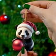 thumbnail image 2 of Christmas Decors Pink Christmas Ornament Cute Cartoon Panda Pendant Xmas Tree Hanging Decorations Party New Year Moose Supplies - A, 2 of 5