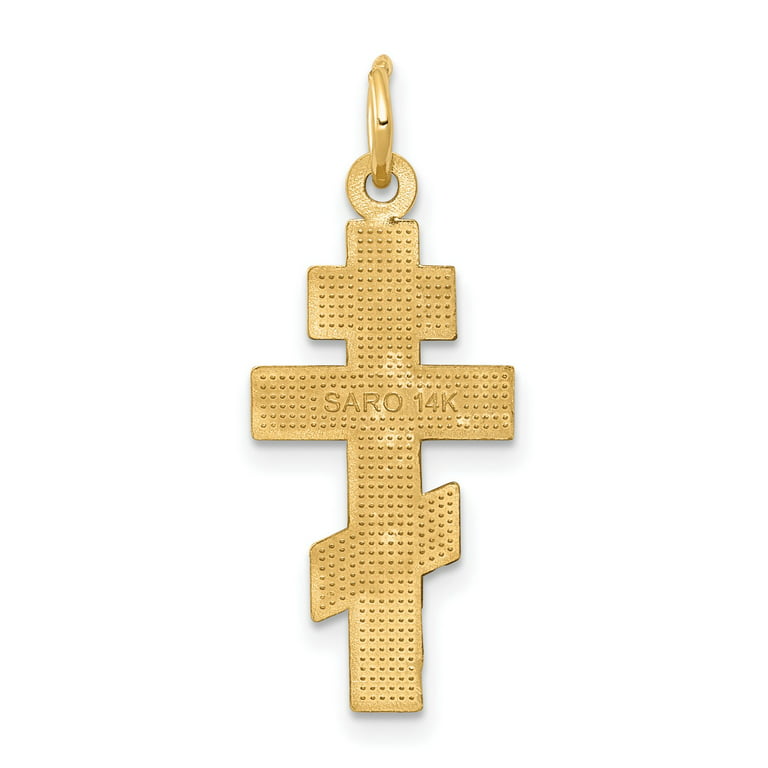 WYSIWYG 3pcs 54x33mm Religious Cross Pendant Orthodox Cross Charms Antique  Silver Color Antique Gold Color Cross