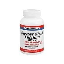 Windmill Oyster Shell Calcium 500 Mg With Vitamin D Tablets - 60 Each
