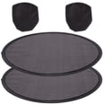 thumbnail image 4 of 2pcs Foldable Fan Summer Handheld Fan Round Folding Fan Blank Hand Fan Portable Fan, 4 of 8