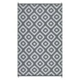thumbnail image 4 of EastVita Area Rugs Carpets Area Rug, Outdoor Plastic Checkered Rug,Waterproof Outdoor Patio Rug gray 6*9ftA, 4 of 7