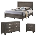 thumbnail image 1 of Rustic Gray 3pc Bedroom Set in Cali King with Dresser and Nightstand, 1 of 6