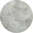 thumbnail image 2 of Addison Rugs Mayfield Washable Transitional Abstract Silver Round Rug, 8' x 8', 2 of 5