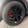 thumbnail image 4 of 6PCS Reflective Car Wheel Sticker Vinyl Precision Cut Decal Sticker Stripe Racing Wheel Hub, 4 of 8