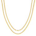 thumbnail image 1 of Sterling Silver and Gold Plated Rope Chain Necklaces and Bracelets - 3.70MM Thick - 22 Inches, 1 of 7