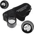 thumbnail image 4 of 30x 60x Luminous Jeweler Eye Magnifier Foldable Jewelry Magnifier With Bright Led Light, 4 of 5