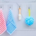 thumbnail image 3 of 8 Pcs Crochets Muraux Adhésifs Crochets Transparents Réutilisables Sans Soudure Résistants Imperméables à l'Eau Crochets Chapeau Rack Manteau Serviettes Robe Cintres pour Salle de Bain Cuisine Style Aléatoire Professionnel Traité, 3 of 8