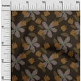 thumbnail image 2 of oneOone Polyester Spandex Brown Fabric Floral Retro Sewing Craft Projects Fabric Prints By Yard 56 Inch Wide, 2 of 5