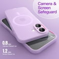 thumbnail image 5 of JETech Matte Case for iPhone 17 6.3-Inch, Compatible with MagSafe, Camera Lens Full Protection, Shockproof Translucent Frosted Phone Cover (Purple), 5 of 6