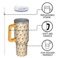 thumbnail image 4 of Modern Halloween 40oz Trek Tumbler– Stainless Steel Insulated Tumbler with Handle and Straw, Large Capacity Travel Cup for Hot & Cold Drinks, 4 of 7