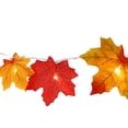 thumbnail image 1 of Clearance! Maple String Lights Leaves Garland with LED Lights，Lighted Fall Garland Maple Leaves for Halloween Autumn Fall Thanksgivin Decoration String Light,D, 1 of 4