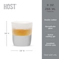 thumbnail image 6 of Host Freeze Cooling Cups, Whiskey Glasses, Liquor Gifts, 9oz Set of 2, Gray, 6 of 9