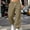 Khaki, variant on WIZUTIZ Men's Side Stud Decor Jogger Pants Drawstring Elastic Waist Loose Cuffed Ankle Casual Fall Winter Trousers Polyester Streetwear Athletic Lounge Bottoms for Daily Wear Mens Fashion