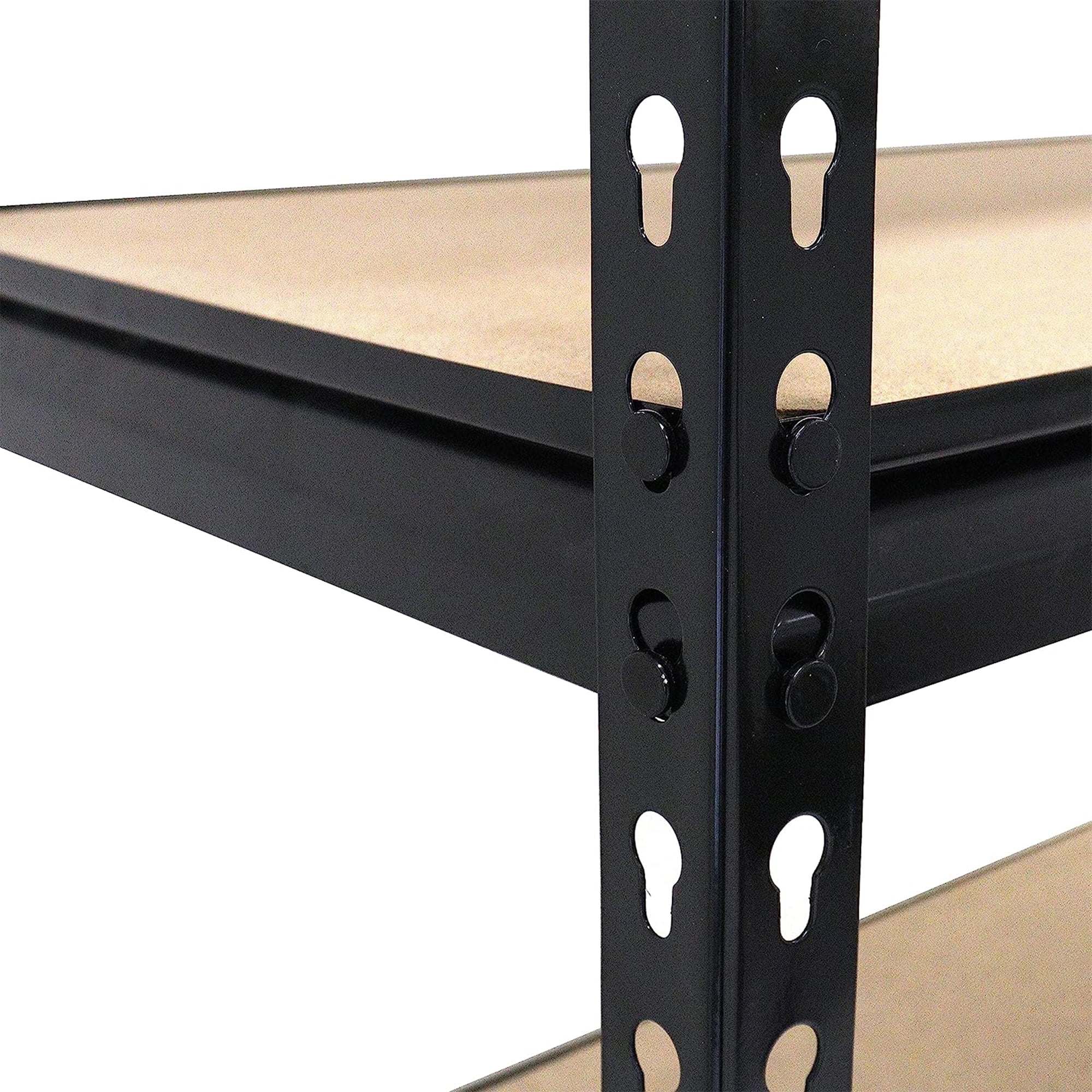 Juggernaut Storage 30"W x 12"D x 60"H Five-Shelf Steel Shelving Unit 4000 lb Capacity Black