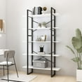 thumbnail image 3 of vidaXL Bookshelf 5-Tier Bookcase Book Rack Standing Shelves Engineered Wood, 3 of 40