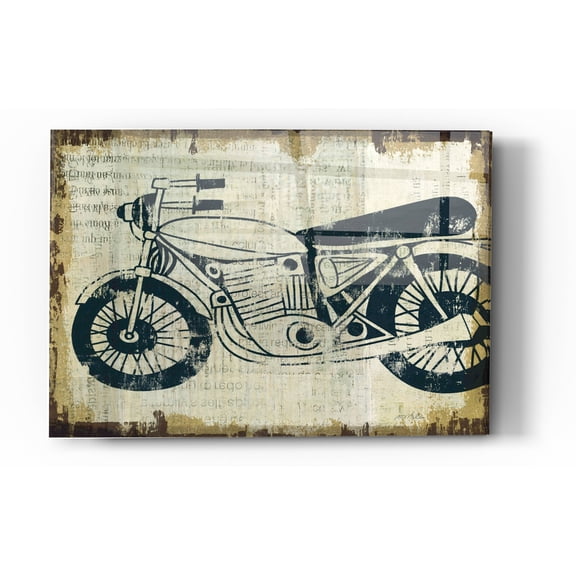 Epic Art 'American Pop Moto' by Michael Mullan, Acrylic Glass Wall Art, 24"x36"
