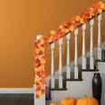 thumbnail image 6 of Moocorvic Artificial Maple Leaf Garland, 5.74 ft Fall Thanksgiving Decorations for Home,Fireplace, Stair, Window, Wall, 6 of 7