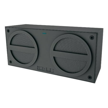 iHome iBN24GC Bluetooth Rechargeable Stereo Mini Speaker - Grey