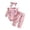 A-Pink196, variant on Yhhting Baby Girls Outfit Sets Ruffles Long Sleeve Letter Bodysuit Romper Floral Prints Pants Headband Set Girls Outfits ,9-12 Months
