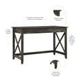 thumbnail image 4 of Bush Furniture Key West 48W Writing Desk in Dark Gray Hickory, 4 of 8