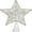 Silver, variant on Luxspire Christmas Tree Topper, LED Lighted Star Tree Topper, 9.8" Glitter Metal 3D Christmas Decorations Lights, Light Up Xmas Tree Star Vintage Modern Ornaments Decor for Home Party, Silver