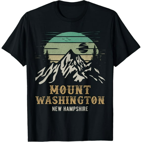 Retro Mount Washington NH Merchandise Hiking Mt Washington T-Shirt100% cotton