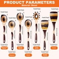 thumbnail image 3 of 7pcs Pakkawood Kitchen Utensils Set For Cooking  Wooden Spoons Safe Eco-friendly Non-stick Utensil Cookware Housewarming Gifts Brown, 3 of 7