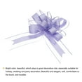 thumbnail image 4 of Extra Large Pull Bow Gift Wrapping Big Organza Bows Ribbon for Wedding Baskets Presents Purple-11 Inch, 4 of 6