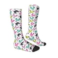 thumbnail image 3 of Picia Women Crew Soft Moisture-wicking Socks Funny Chicken Pattern Design Cotton Socks, One Size fit All, 3 of 9