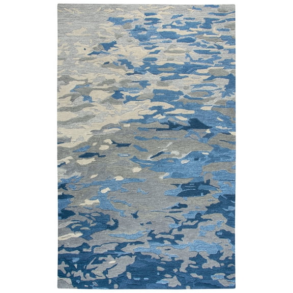 Gatney Rugs Trent Area Rug VOG108 Blue Shaded Wool 5' x 8' Rectangle