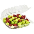 thumbnail image 6 of VeZee 8" Clamshell Clear Plastic Hinged Lid Containers (QTY 150), 6 of 6