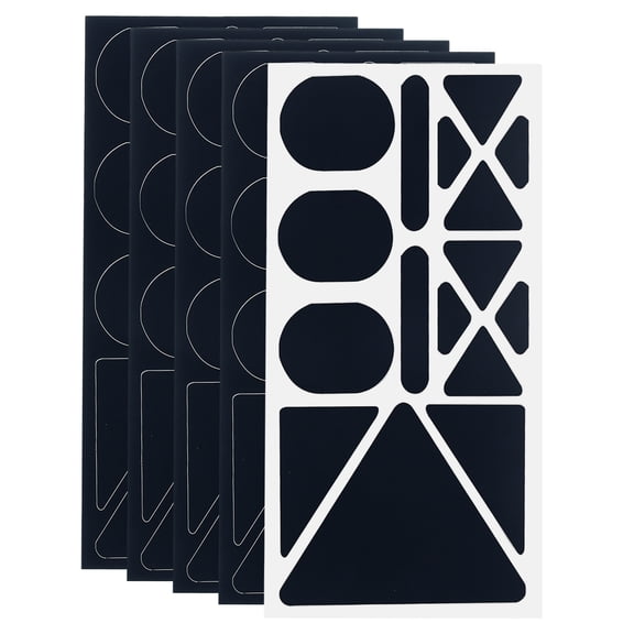 Uxcell Repair Patch Kits, Fabric Self-Adhesive Shapes Patches for Down Jacket Hat-5Pcs, Deep Navy Blue