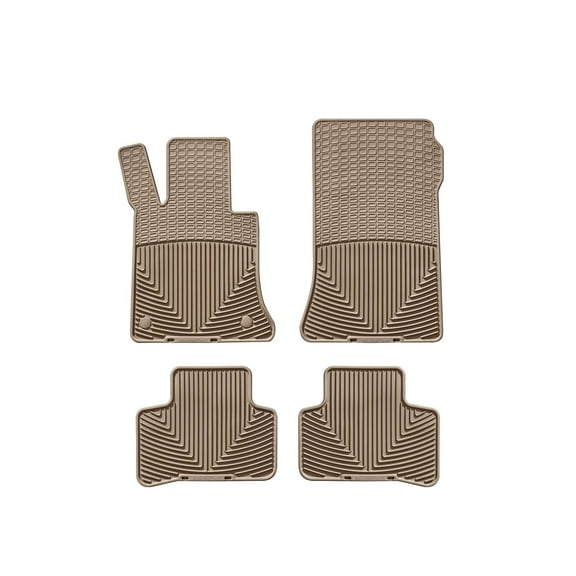 WeatherTech All-Weather Floor Mats compatible with 2010-2012 Mercedes GLK-Class - 1st & 2nd Row, Tan
