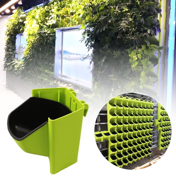 CoreLiving Stackable Vertical Flower Pots Outdoor Balcony Gardening Green Wall Planter Containers for Vertical Greening and Hanging Plant Display